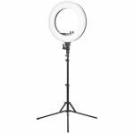 Kosmetoloogia LED meigilamp koos statiiviga RING LIGHT 18" 48W BLACK