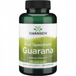 SWANSON Full Spectrum Guarana Energy Support 500mg Energiatoetuseks, 100 kapsulit