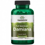 SWANSON Full Spectrum Damiana Sexual Health 510mg Damiana lehed, 100 kapsulit