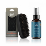 Beard Oil and Palm Shine Enhancer Brush Set Habemehoolduskomplekt