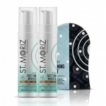 St. Moriz Professional 1 Hour Tan Mousse Express x2 + Self Tanning Mitt Isepruunistav vaht + Kingitus