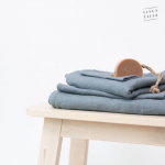 Blue Fog Linen Fine Waffle Towel Linane vannir&auml;tik 30x30cm