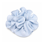 LAETI Pleated Scrunchie Plisseeritud juuksekumm Silvery Blue