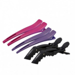 HH Simonsen Carbon & Crocodile Clips Pack Juukseklambrite komplekt, 6 tk
