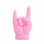 CandleHand Baby You Rock Candle K&uuml;&uuml;nal, Pastel Pink