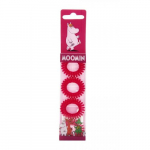 MOOMIN Hair Ring Red Juuksekummid, 4 tk