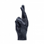 CandleHand Crossed Fingers Candle K&uuml;&uuml;nal, Black