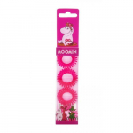 MOOMIN Hair Ring Pink Juuksekumm, 4 tk
