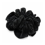 LAETI Pleated Scrunchie Plisseeritud juuksekumm Black
