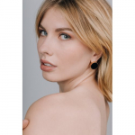 Savoni Boutique Eclipse Aromatic earrings, Black