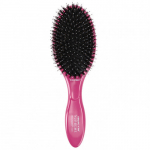 Olivia Garden Expert Care Boar & Nylon Bristles Oval Combo Brush Juuksehari koos ioniseeritud antistaatilise ja 100% looduslike metsseaharjast, Roosa