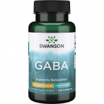 SWANSON Gaba High Potency Toidulisand Gaba 500 mg, 100 kapsulit