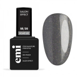 E.MiLac Salon Effect Gel Nail Polish Geelk&uuml;&uuml;nelakk 20 Gray with Glitter