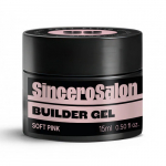 Sincero Salon Solid Builder Gel Mitmeotstarbeline 4-in-1 k&uuml;&uuml;negeel, SOFT PINK