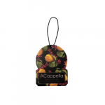 Acappella Car Perfume Black Edition L&otilde;hnastatud papp ripats, Pink pepper & Guaiac wood