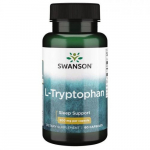 SWANSON L-Tryptophan 500mg Sleep Support Toidulisand L-tr&uuml;ptofaan, 60 kapslit