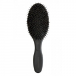 Olivia Garden Expert Care Boar & Nylon Bristles Oval Combo Brush Juuksehari koos ioniseeritud antistaatilise ja 100% looduslike metsseaharjast, Juodas