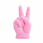 CandleHand Baby Peace Candle K&uuml;&uuml;nal, Pastel Pink