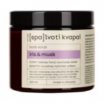 Spalvoti Kvapai Body Scrub Kehakoorija, Iris&Musk