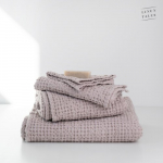Powder Linen & Cotton Honeycomb Waffle Towel Vannir&auml;tik 70x140cm