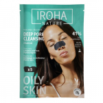 IROHA Black Nose Detox Strips Charcoal S&uuml;gavpuhastavad ninaribad s&ouml;ega, 5 tk