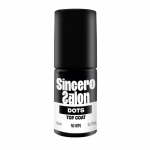 Sincero Salon Top Coat No Wipe Dots Geellaki pealmine kiht, 6ml