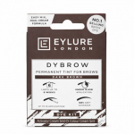Eylure Dybrow Permanent Tint For Brows Kit Kulmude v&auml;rvimise komplekt, Dark Brown