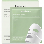 Biodance Refreshing Sea Kelp Real Deep Mask &Ouml;ine n&auml;omask, mis tasakaalustab rasueritust, 4x34 g.
