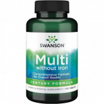 SWANSON Multivitamin without Iron Multivitamiinide ja mineraalide kompleks, ilma rauata, 130 kapslit