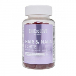Chic & Love Hair & Nails Forte Toidulisand k&uuml;&uuml;nte ja juuste jaoks, 60 kummikommi