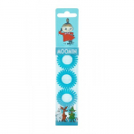 MOOMIN Hair Ring Blue Juuksekumm, 4 tk