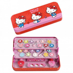 Hello Kitty Makeup Tin with 3 Folding Trays Laste kosmeetikakomplekt, 1 tk