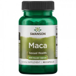 SWANSON Maca 500mg Sexual Health Toidulisand, 60 kapslit