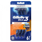 Gillette Blue3 Comfort Razor &Uuml;hekordsed raseerijad, 6 tk