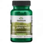 SWANSON Full Spectrum St. John's Wort Mental and Emotional Health 375mg Naistepuna, 60 kapslit