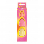 W7 Cosmetics Glow Getter Neon Beauty Sponge Trio Make-up k&auml;snade komplekt, Kit