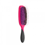 WetBrush Shine Enhancer Naturaalsete harjastega juuksehari, Roosa