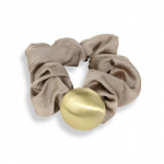 LAETI Hair Elastic Ariane Kuldse detailiga juuksekumm, Cream