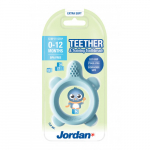 Jordan Teether and Training Toothbrush Extra Soft Beebi hammastusvahend, eriti pehme, Baby Blue