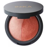 Inika Organic Baked Mineral Blush Duo Kompaktne mineraalpuna, Burnt Peach