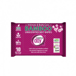 Gentle Day Unscented Organic Bamboo Wet Wipes Niisutatud bambusest salvr&auml;tikud, keskkonnas&otilde;bralikud, 10 tk.