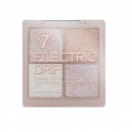 W7 Cosmetics Electric Drip Shimmer Eyeshadow Palette Silmameigi palett, 12g