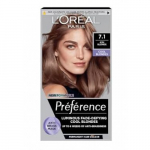 L'Or&eacute;al Paris Preference Permanent Hair Color P&uuml;siv&auml;rv, 7.1 Iceland