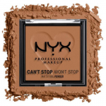 NYX Professional Makeup Can't Stop Won't Stop Mattifying Powder Matistav kompaktpuuder, Mocha