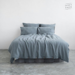 Blue Fog Linen Duvet Cover Set Voodipesu komplekt 200x200 50x70*2