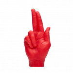 CandleHand Gun Fingers Candle K&uuml;&uuml;nal, Red