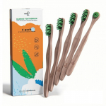 Moti Co. Bamboo Toothbrush Kit Bambusest suuh&uuml;gieenikomplekt, Seatud
