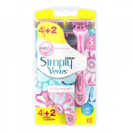 Gillette Simply Venus Disposable Razors &Uuml;hekordsed raseerijad naistele, 6 tk