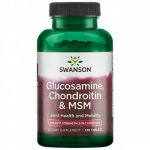 SWANSON Glucosamine, Chondroitin and MSM Joint Health and Mobility Toidulisand liigeste jaoks, 120 kapsulit