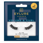 Eylure Volume & Curl False Lashes 3/4 Length Kunstripsmed, No. 128